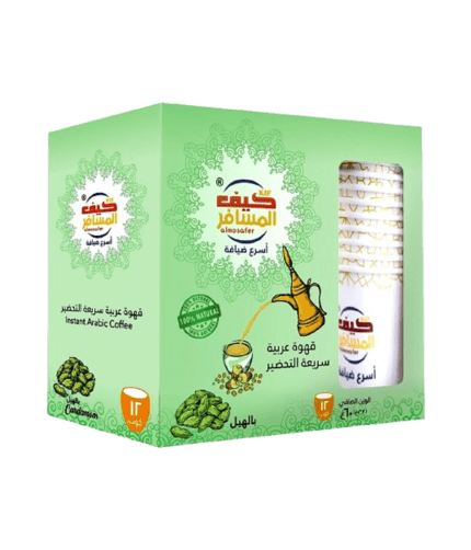 Kif Al Mosafer Instant Arabic Coffee Cardamom 12x 5GM