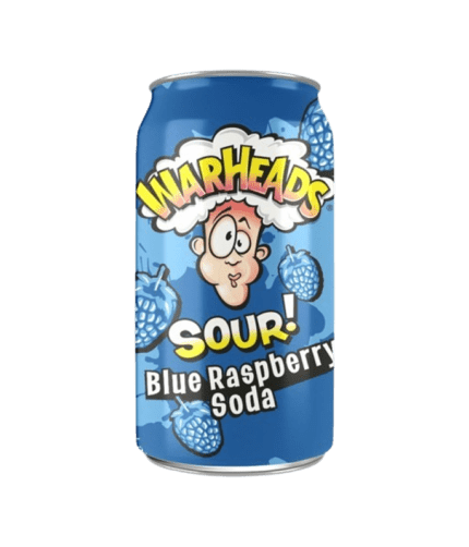 Warheads Sour Blue Raspberry Soda 355ml