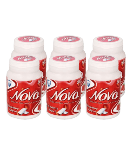NOVA SUGAR FREE STRAWBERRY 6X70 GM