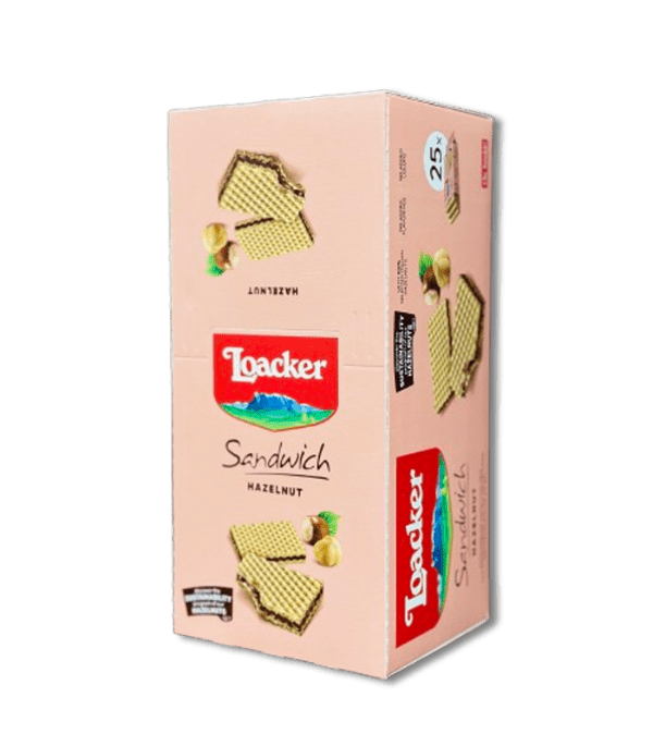 LOACKER SANDWICH HAZELNUT 6X25X25 GM